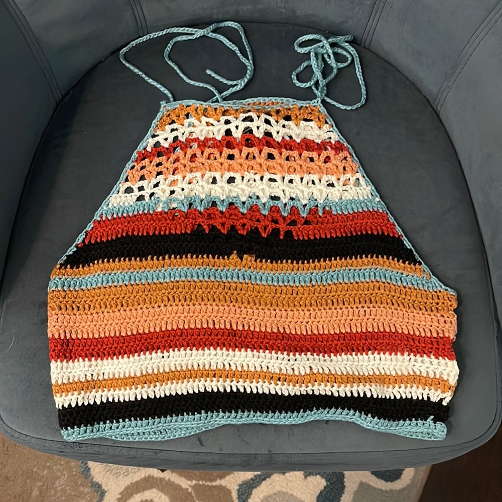 Crocheted crop top